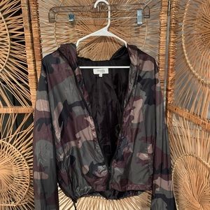 Camo windbreaker